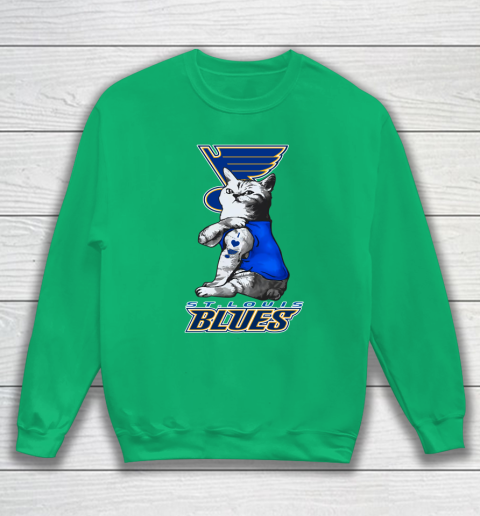 NHL My Cat Loves St.Louis Blues Hockey Sweatshirt 5
