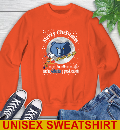 Memphis Grizzlies Merry Christmas To All And To Grizzlies A Good Season NBA Basketball Sports Sweatshirt 3