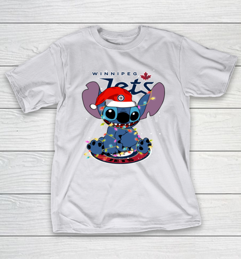 Winnipeg Jets NHL Hockey noel stitch Christmas T-Shirt 9