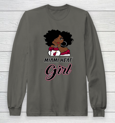 Miami Heat Girl NBA Long Sleeve T-Shirt 8