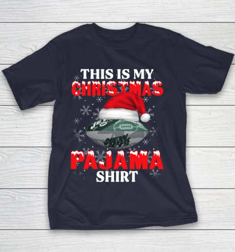 New York Jets This Is My Christmas Pajama Shirt NFL Youth T-Shirt 2