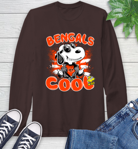 NFL Football Cincinnati Bengals Cool Snoopy Shirt Long Sleeve T-Shirt 8