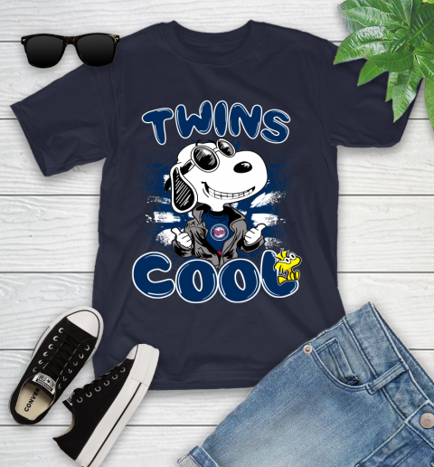 MLB Baseball Minnesota Twins Cool Snoopy Shirt Youth T-Shirt 2