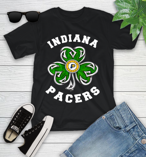 NBA Indiana Pacers Three Leaf Clover St Patrick's Day Basketball Sports Youth T-Shirt