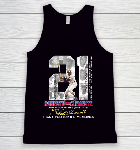 Roberto Clemente Signature Thank You For The Memories Tank Top