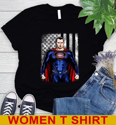 NHL Hockey Montreal Canadiens Superman DC Shirt Women's T-Shirt
