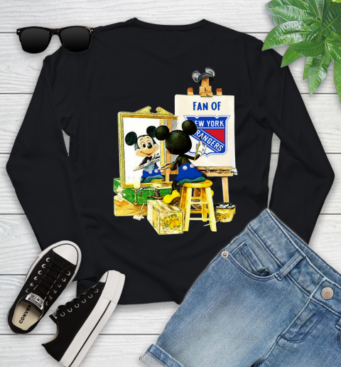 NHL Hockey New York Rangers Mickey Drawing Shirt 113