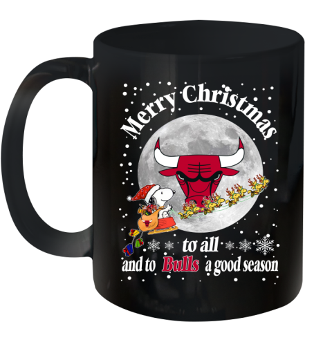Chicago Bulls Merry Christmas To All And To Bulls A Good Season NBA Basketball Sports Ceramic Mug 11oz