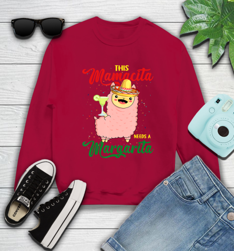 Nurse Shirt This Mamacita needs a Margarita Llama T Shirt Sweatshirt 8