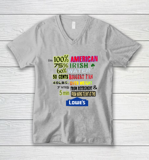 I'm 100 American 70 Irish V-Neck T-Shirt 2