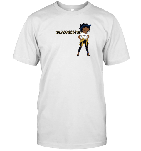 Betty Boop Baltimore Ravens T-Shirt