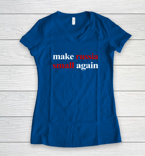 Make Russia Small Again Women's V-Neck T-Shirt 5