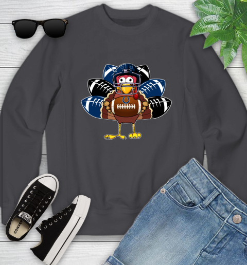 Indianapolis Colts Turkey Thanksgiving Day Youth Sweatshirt 6