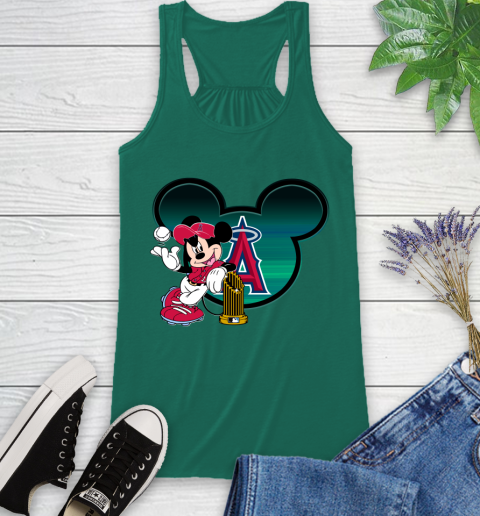 MLB Los Angeles Angels The Commissioner's Trophy Mickey Mouse Disney Racerback Tank 7
