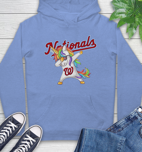 Washington Nationals MLB Baseball Funny Unicorn Dabbing Sports Hoodie 11
