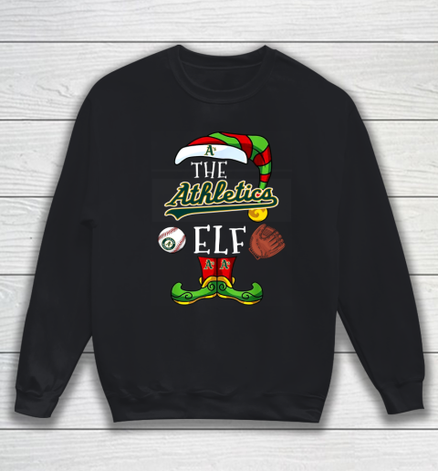 Oakland Athletics Christmas ELF Funny MLB Sweatshirt