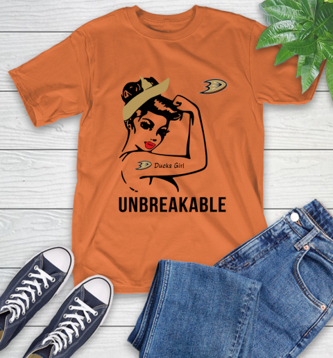 NHL Anaheim Ducks Girl Unbreakable Hockey Sports T-Shirt 3