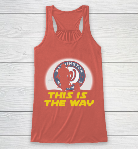 Washington Nationals MLB Baseball Star Wars Yoda And Mandalorian This Is The Way Racerback Tank 3