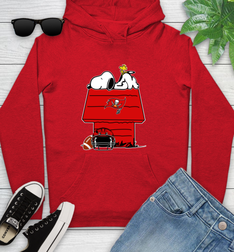 Tampa Bay Buccaneers NFL Football Snoopy Woodstock The Peanuts Movie Youth Hoodie 11