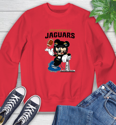 NFL Jacksonville Jaguars Mickey Mouse Disney Super Bowl Football T Shirt Sweatshirt 22