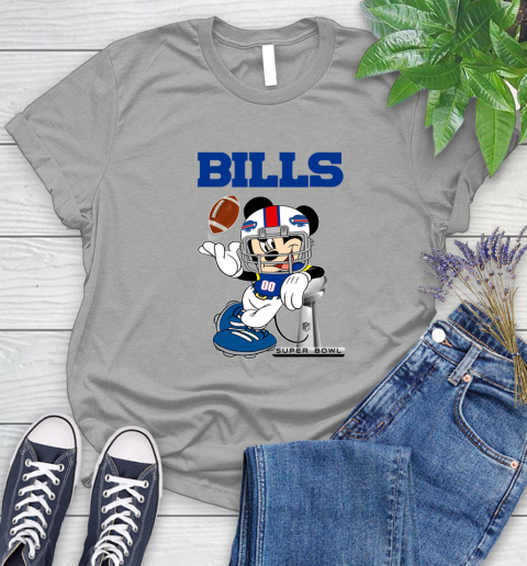 NFL Buffalo Bills Mickey Mouse Disney Super Bowl Football T Shirt Women's T-Shirt 10
