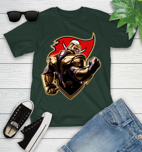 NFL Thanos Avengers Endgame Football Sports Tampa Bay Buccaneers Youth T-Shirt 5