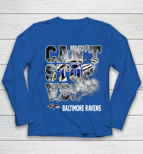 NFL Baltimore Ravens Can't Stop Vs Youth Long Sleeve 7