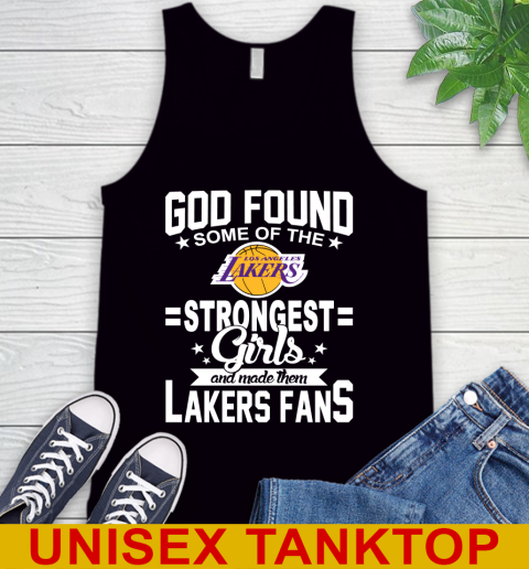Los Angeles Lakers NBA Basketball God Found Some Of The Strongest Girls Adoring Fans Tank Top
