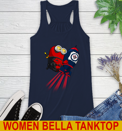 NHL Hockey Winnipeg Jets Deadpool Minion Marvel Shirt Racerback Tank 10 NHL Hockey Winnipeg Jets Deadpool Minion Marvel Shirt Racerback Tank - Image 10