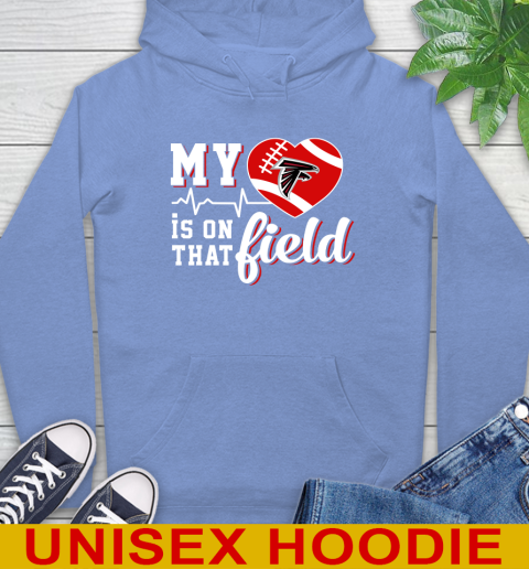 NFL My Heart Is On That Field Football Sports Atlanta Falcons Hoodie 11