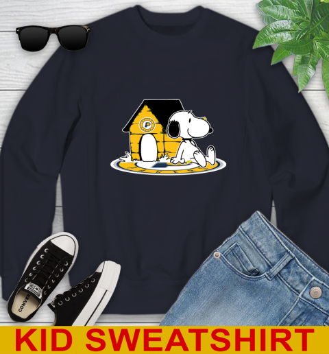 NBA Basketball Indiana Pacers Snoopy The Peanuts Movie Shirt Youth Sweatshirt 3