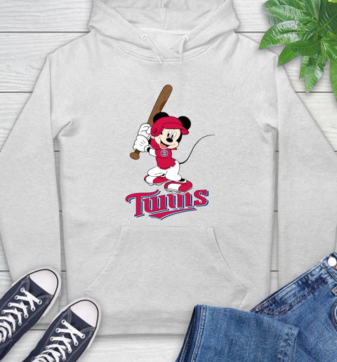 MLB Baseball Minnesota Twins Cheerful Mickey Mouse Shirt Hoodie 2