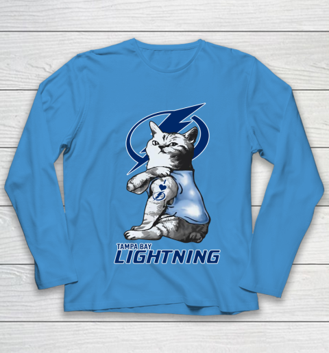 NHL My Cat Loves Tampa Bay Lightning Hockey Youth Long Sleeve 5