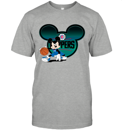NBA LA Clippers Mickey Mouse Disney Basketball 25mxvnJkpHR classic t shirt 2 12 eeedec front ash