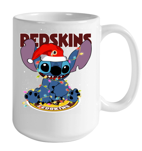Washington Redskins NFL Football noel stitch Christmas Color Changing Mug 15oz 2