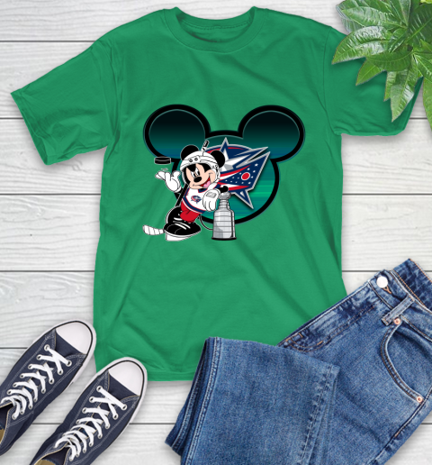 NHL Columbus Blue Jackets Stanley Cup Mickey Mouse Disney Hockey T Shirt T-Shirt 7