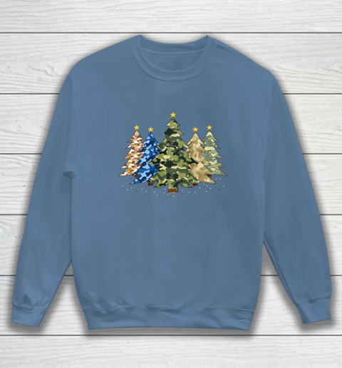 Camo Print Christmas Trees with Camouflage Print Xmas Sweatshirt 6