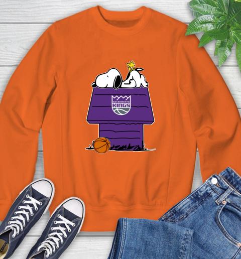 Sacramento Kings NBA Basketball Snoopy Woodstock The Peanuts Movie Sweatshirt 4
