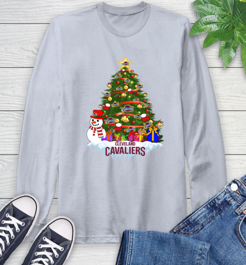 Cleveland Cavaliers Merry Christmas NBA Basketball Sports Long Sleeve T-Shirt 6