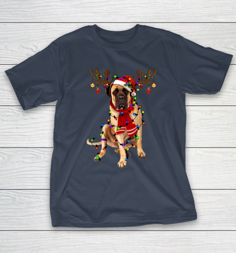 Funny Pug Dog Christmas Tee Reindeer Christmas Lights Pajama T-Shirt Funny Pug Dog Christmas Tee Reindeer Christmas Lights Pajama T-Shirt