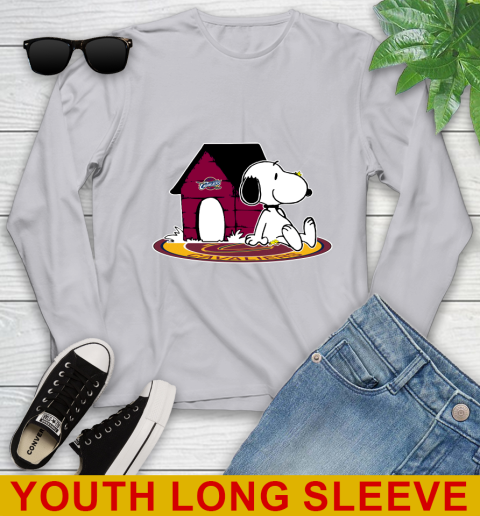 NBA Basketball Cleveland Cavaliers Snoopy The Peanuts Movie Shirt Youth Long Sleeve 6