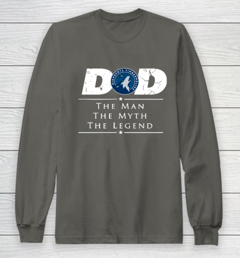 Minnesota Timberwolves NBA Basketball Dad The Man The Myth The Legend Long Sleeve T-Shirt 5