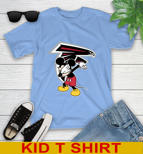 Atlanta Falcons NFL Football Dabbing Mickey Disney Sports Youth T-Shirt 11