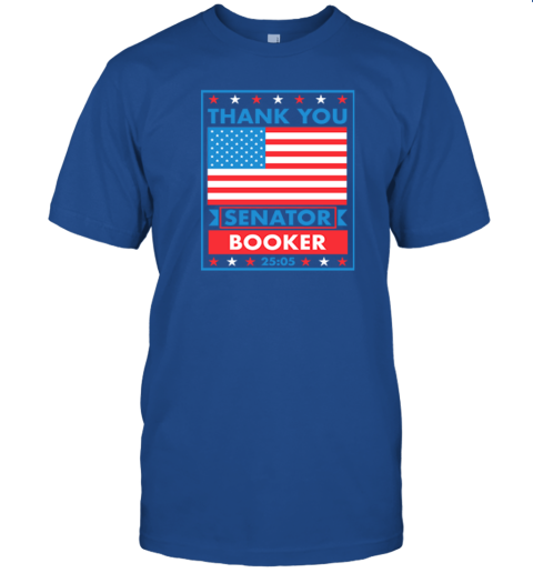 87ut thank you senator cory booker 25 hours and 5 minutes premium classic t shirt 2 front royal