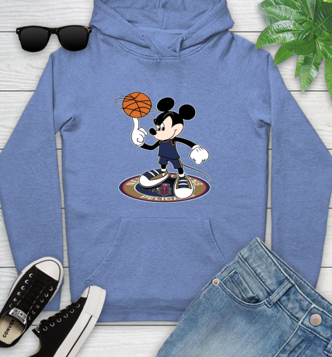 NBA Basketball New Orleans Pelicans Cheerful Mickey Disney Shirt Youth Hoodie 11