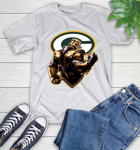 NFL Thanos Avengers Endgame Football Sports Green Bay Packers T-Shirt 12