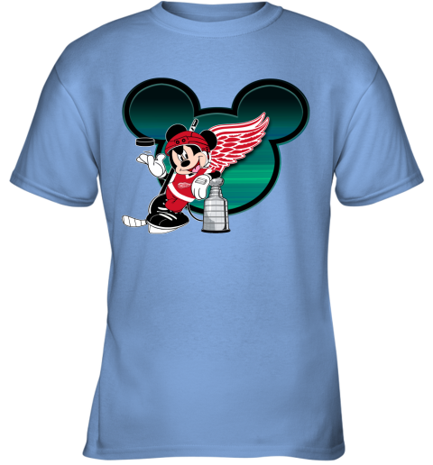 NHL Detroit Red Wings Stanley Cup Mickey Mouse Disney Hockey T Shirt -  Rookbrand