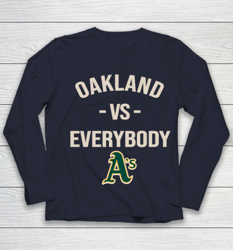 Oakland Athletics Vs Everybody Youth Long Sleeve 2
