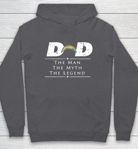 Los Angeles Chargers NFL Football Dad The Man The Myth The Legend Hoodie 4