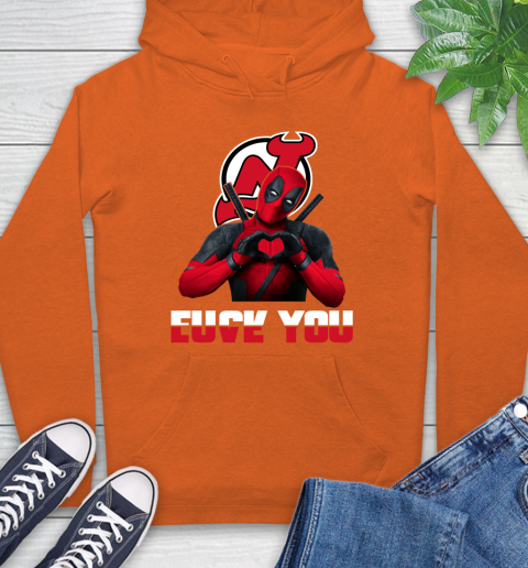 NHL New Jersey Devils Deadpool Love You Fuck You Hockey Sports Hoodie 4